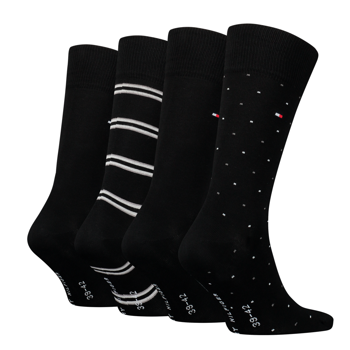 Tommy Hilfiger Men S 4 Pack Classic Socks Ting Tin Black Simply Hosiery Online