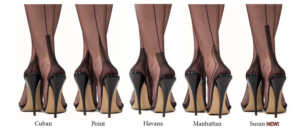 Fully fashioned seamed hot sale stockings