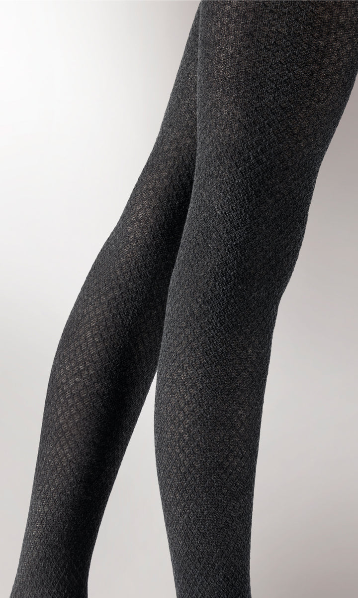 Pretty Polly Small Diamond Knitted Opaque Tights Simply Hosiery Online