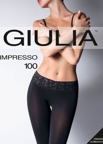 Giulia Intimo Plus 20 Denier Open Gusset - Sheer Crotchless Tights
