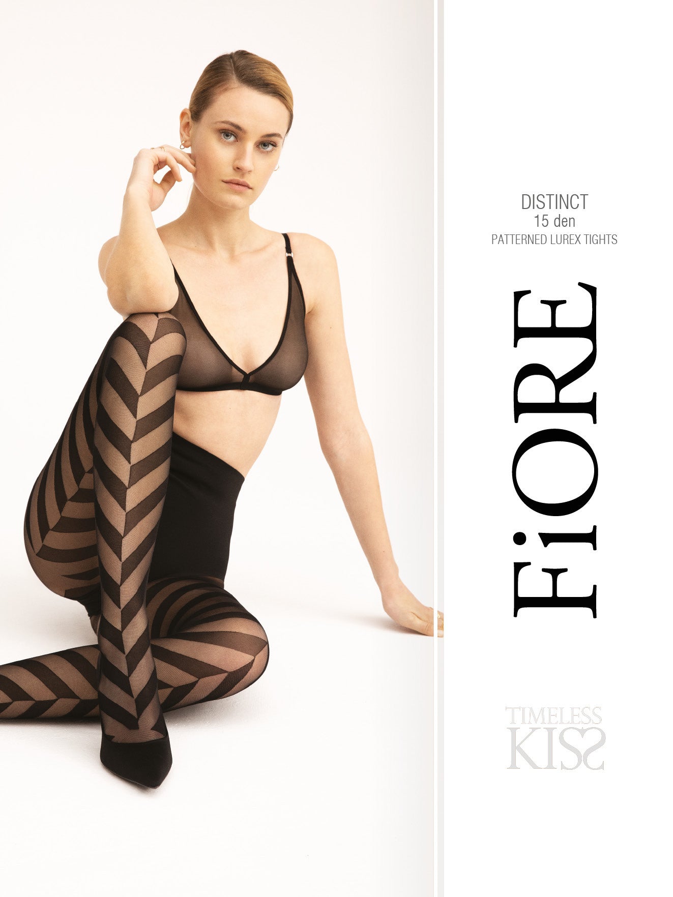 Fiore Impressa Patterned Tights In Stock At UK Tights