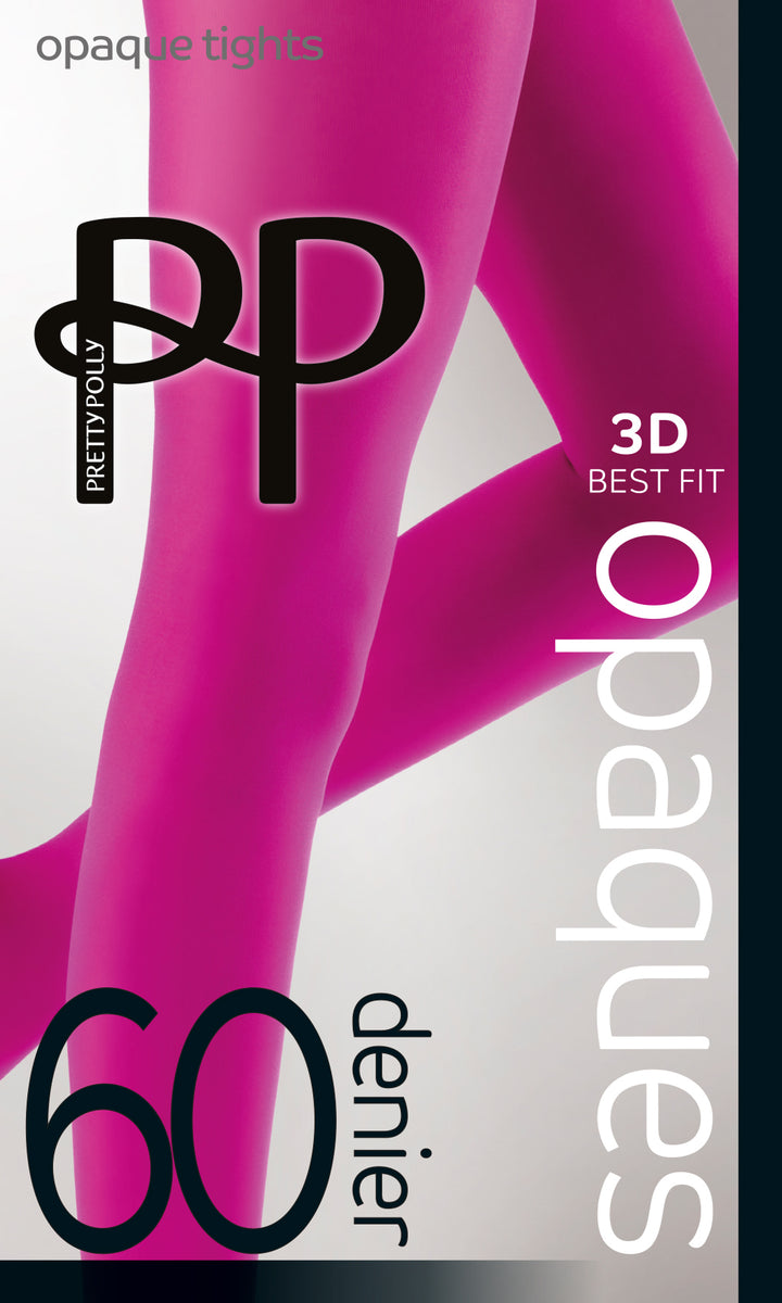 Pretty Polly 40d 3D Premium Opaque Tights Medias, 40 DEN, Negro (Black Black), Medium (Talla Del Fabricante: SM) (Pack De 3) Para Mujer