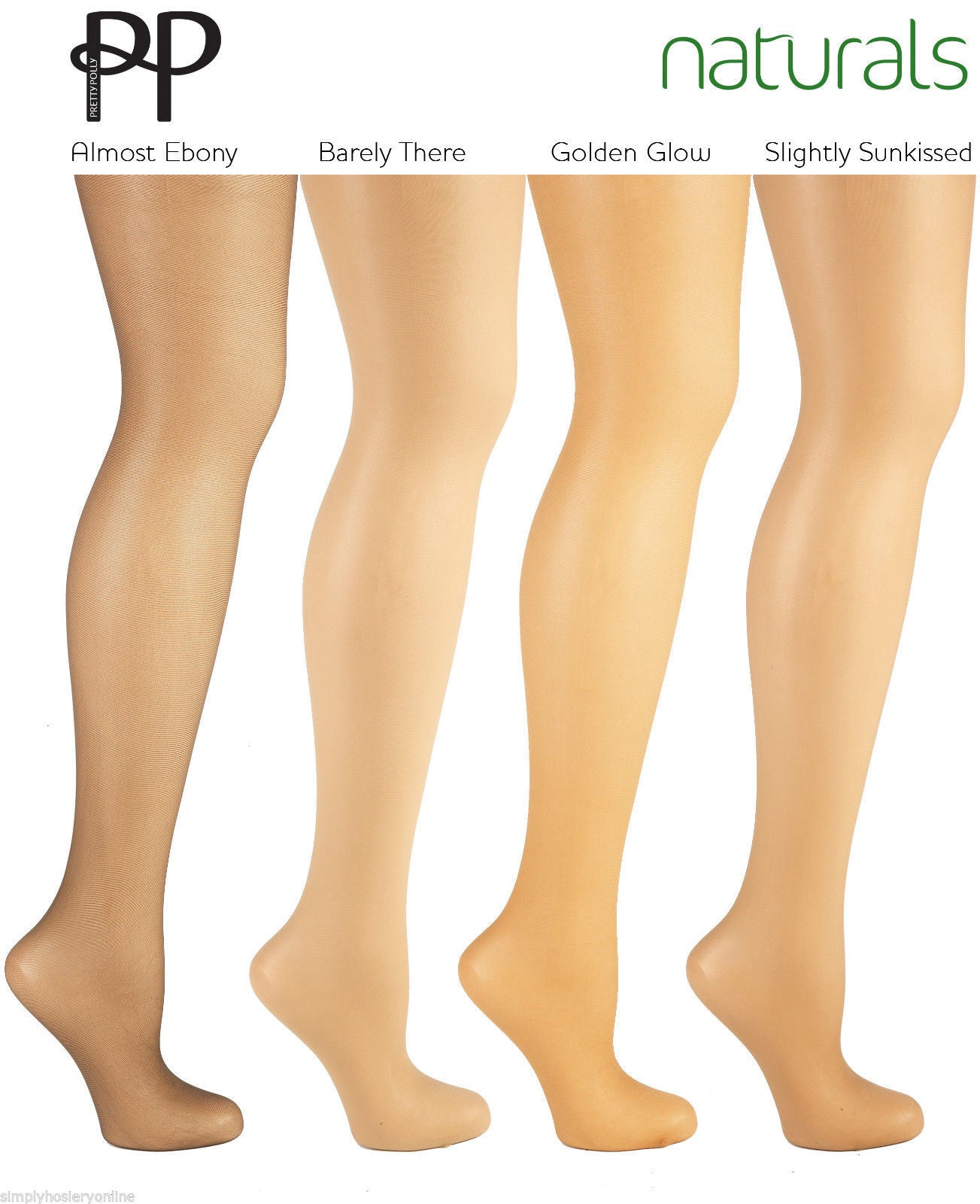 Pretty Polly Naturals Denier Sheer Sandal Toe Tights (not open